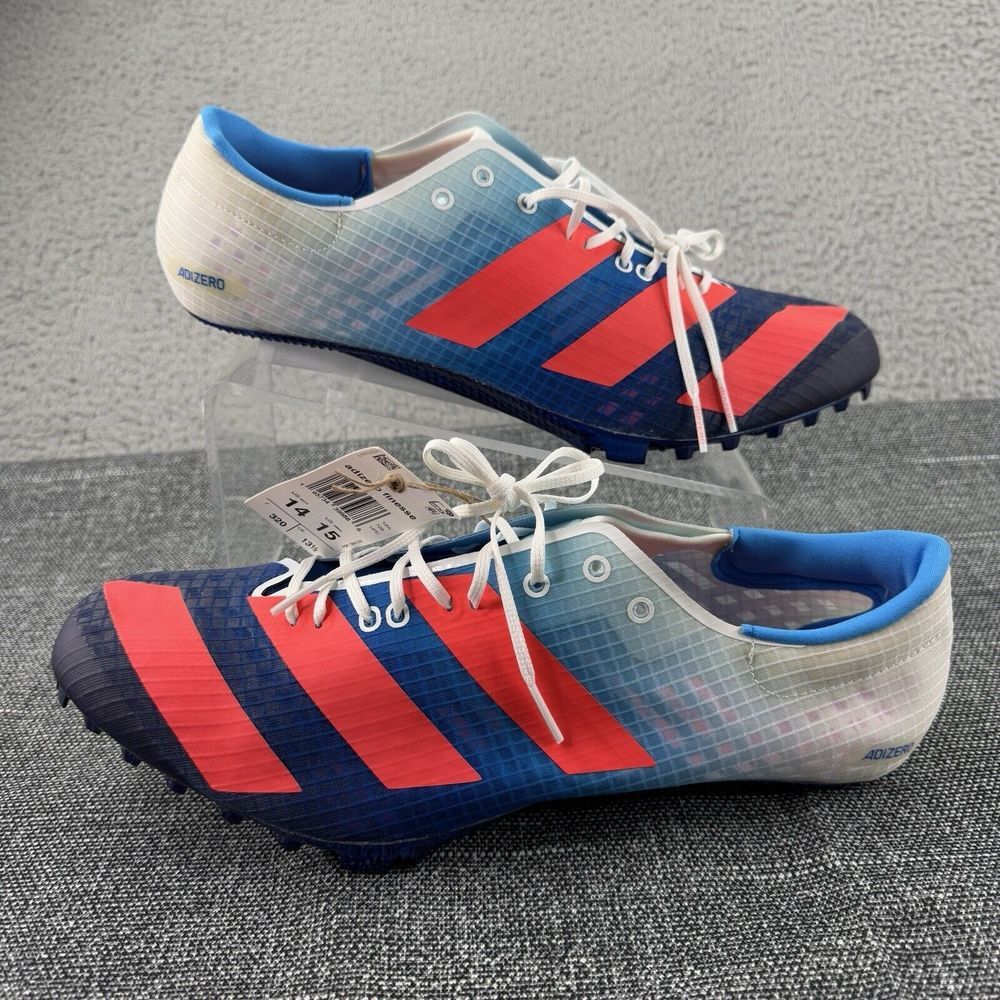 Adidas Shoes Sz 14 Adizero Finesse Legacy Track & Field Indigo Turbo GY0913 New - Picture 2 of 14